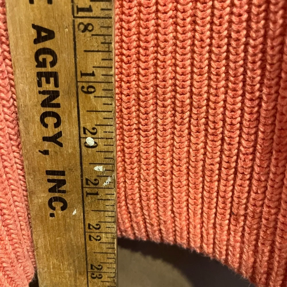 Banana Republic Sweater XS Coral Crew neck Cotton 80's Y2K Minimalist Capsule - Picture 7 of 9